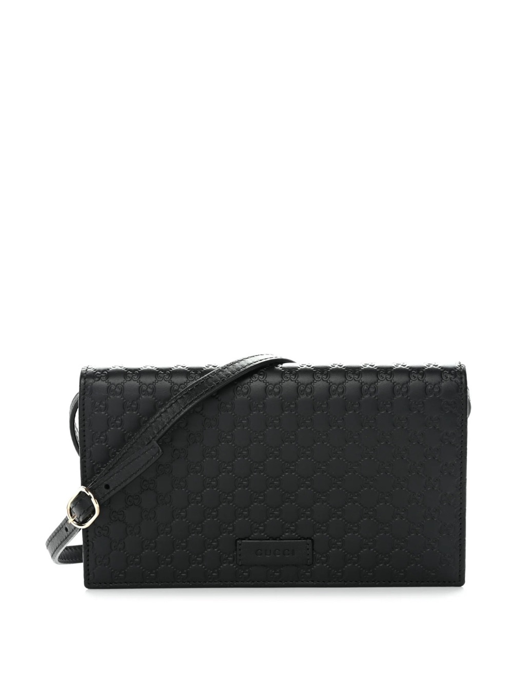 NWT Soft Microguccissima Crossbody Wallet Black